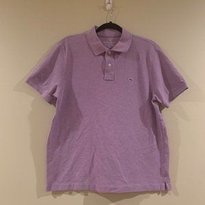 Vineyard Vines Classic Fit Short Sleeve Polo Shirt Mens Medium Light Purple